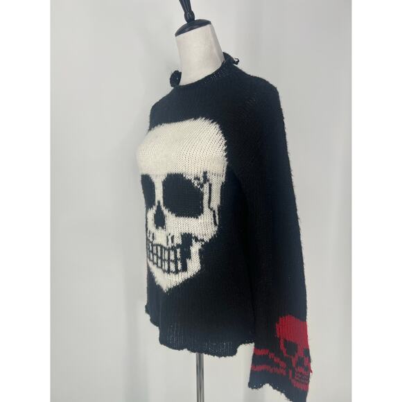 Grunge Tripp NYC skull sweater size S - Picture 4 of 6